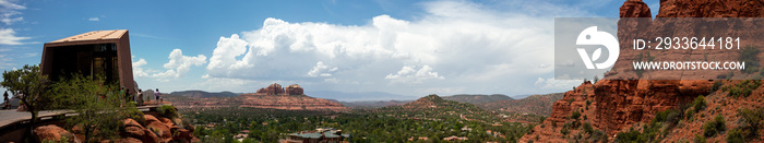 A Panoramic View of the Sedona, Arizona, Valley