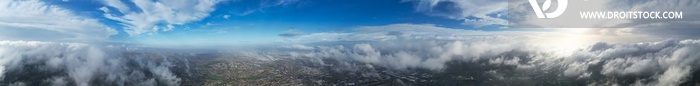 Best High Angle Footage of Dramatic Clouds and Sky in Strong Winds over England Great Britain of UK