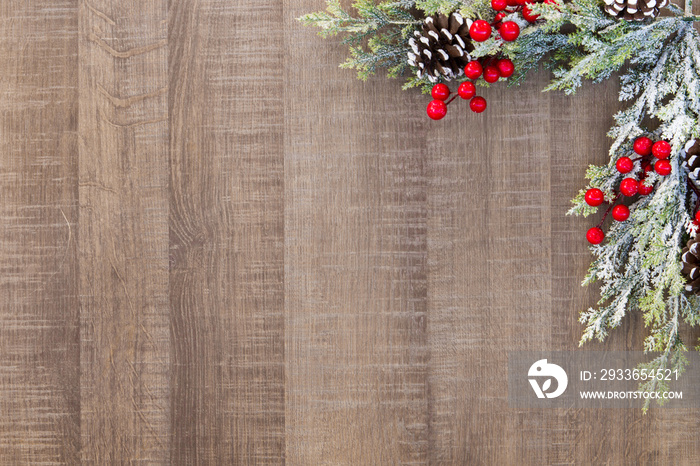 Christmas background. Christmas wooden wallpaper from a Christmas tree