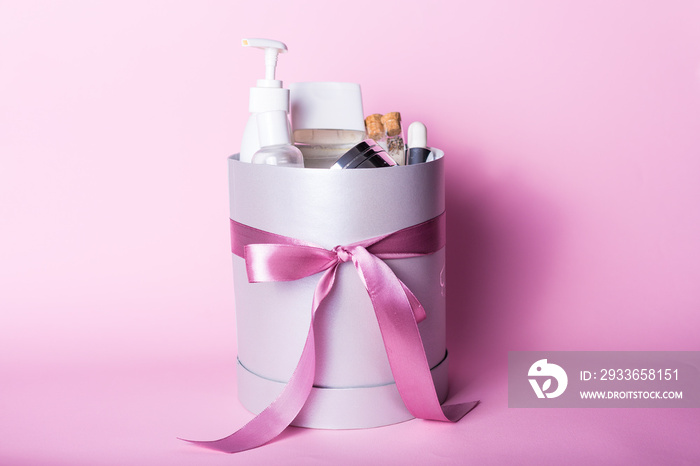 Gift box with cosmetics