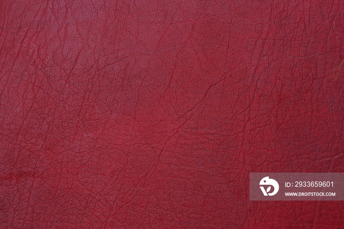 red texture from old leather cover on book