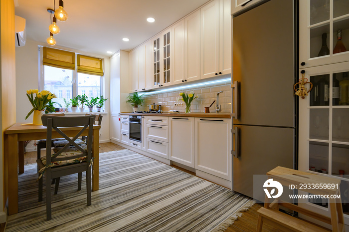 cozy modern kitchen interior