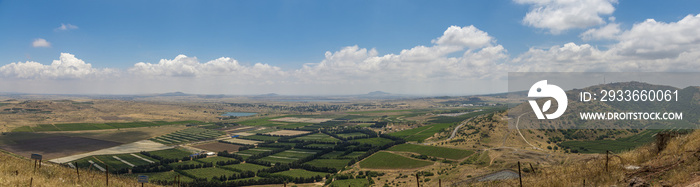 The Israel Syria border valley