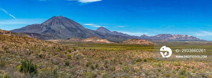 volcano Las Tres Virgenes Baja California Sur panorama