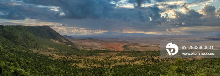 The Great Rift Valley from the Kamandura Mai-Mahiu Narok Road, K