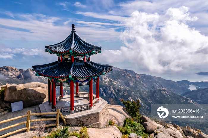 The beautiful natural scenery of Laoshan Mountain in Qingdao