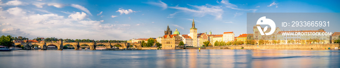 Panorama of Prague in Czech Republic