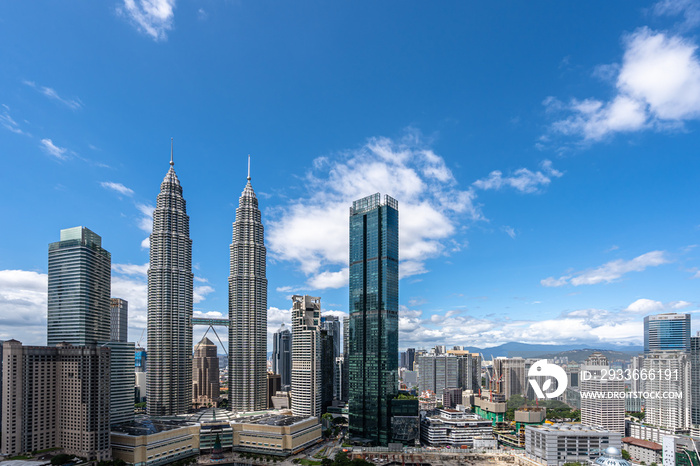 city skyline in kuala lumpur