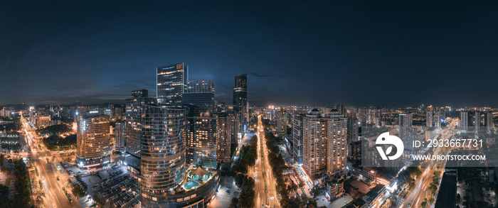 City night view of Huizhou City, Guangdong Province, China