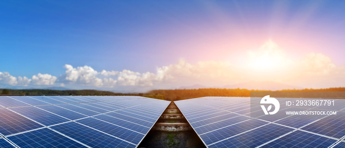 solar panels on the roof