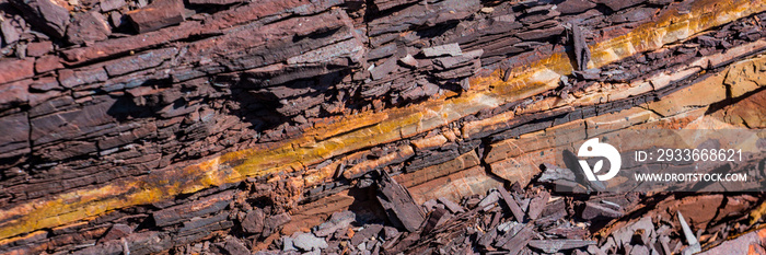 Hematite Ore Destroyed by Climatic Conditions.