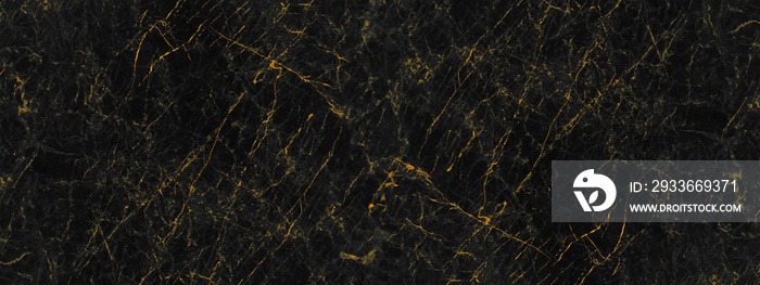 Black and golden marble stone texture for background.