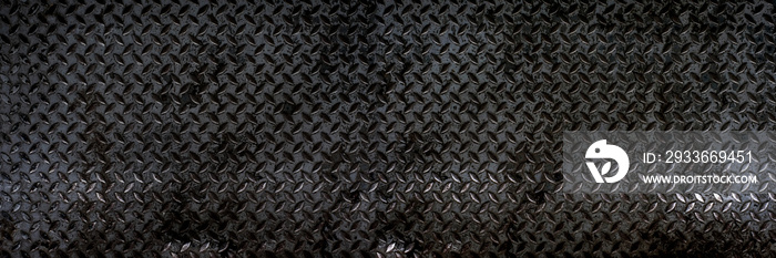 Black steel plate or old black steel surface background