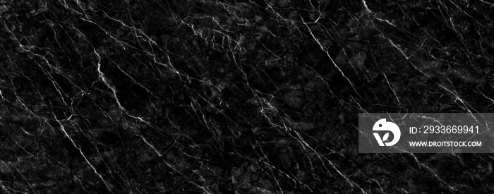 Black marble natural pattern for background, abstract black and white