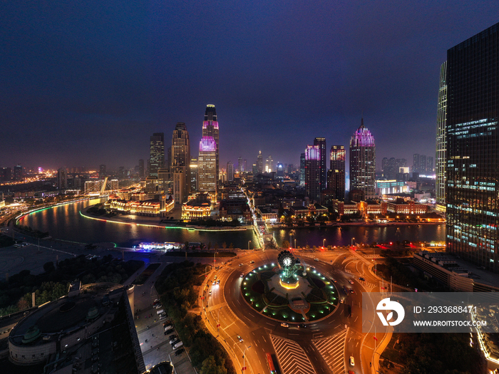 天津城市风夜景