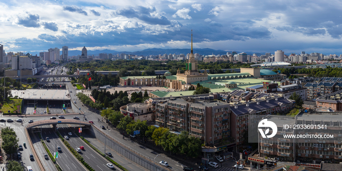 北京城市景观全景