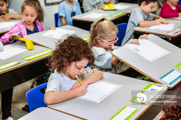 Children in a classroom