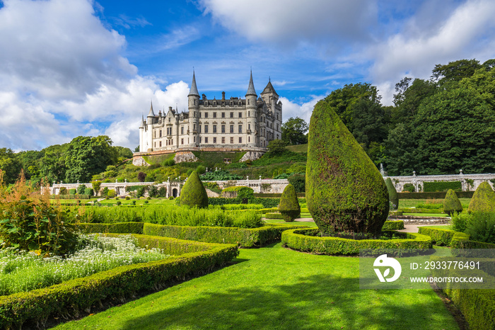 Dunrobin Castle is the most northerly Scottish Castle, Sutherland, Scotland, Britain