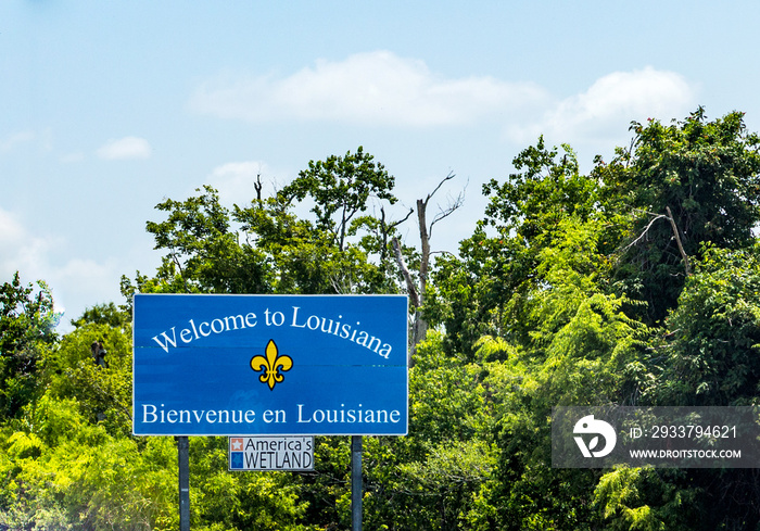 welcome to louisiana sign