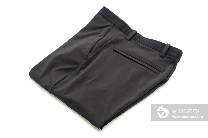 folded black pants