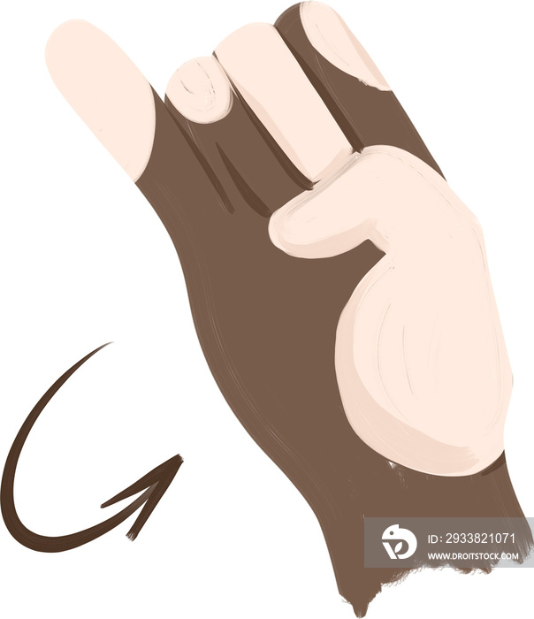 Spanish ASL Vitiligo Hands J