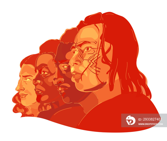 peruvian people vector illustration