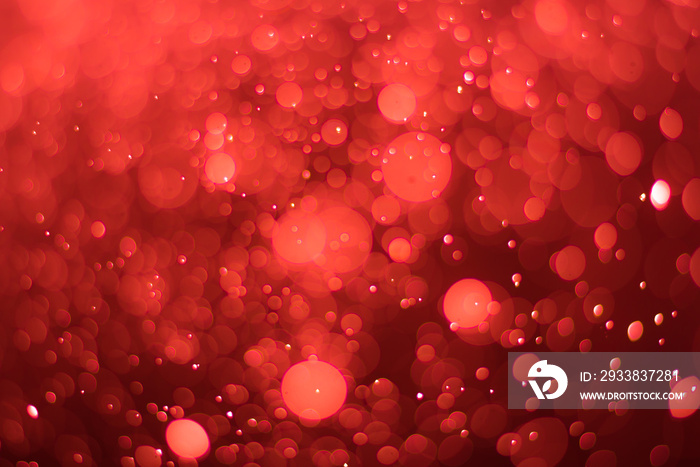 abstractr Ruby red background with blur bokeh light effect