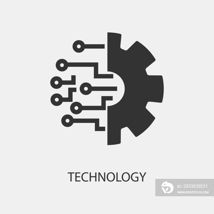 技术矢量图标说明标志