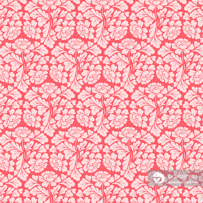 Vintage Pattern red - William Morris style