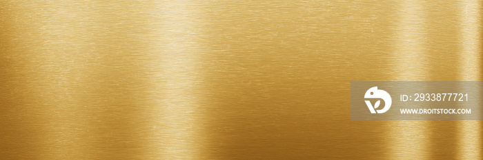 金色金属背景。拉丝金属纹理。三维渲染