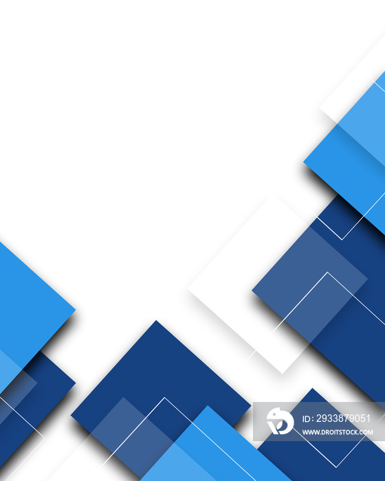 Abstract background with blue squares