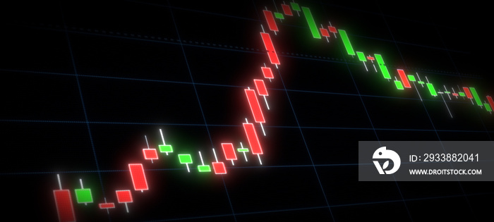株式　市場　グラフ　チャート　ローソク足　FX　経済　投資　投機　デジタル