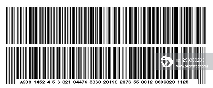 黑色条形码的背景水平用于设计图案和背景。用于backgro的显示产品