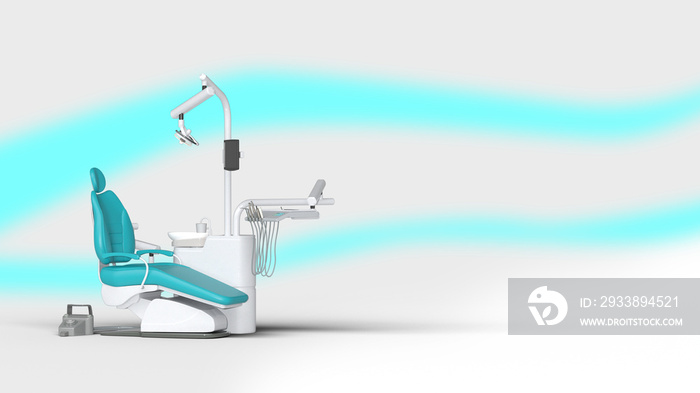 Modern dental clinic 歯科 病院 診療所 3D Rendering