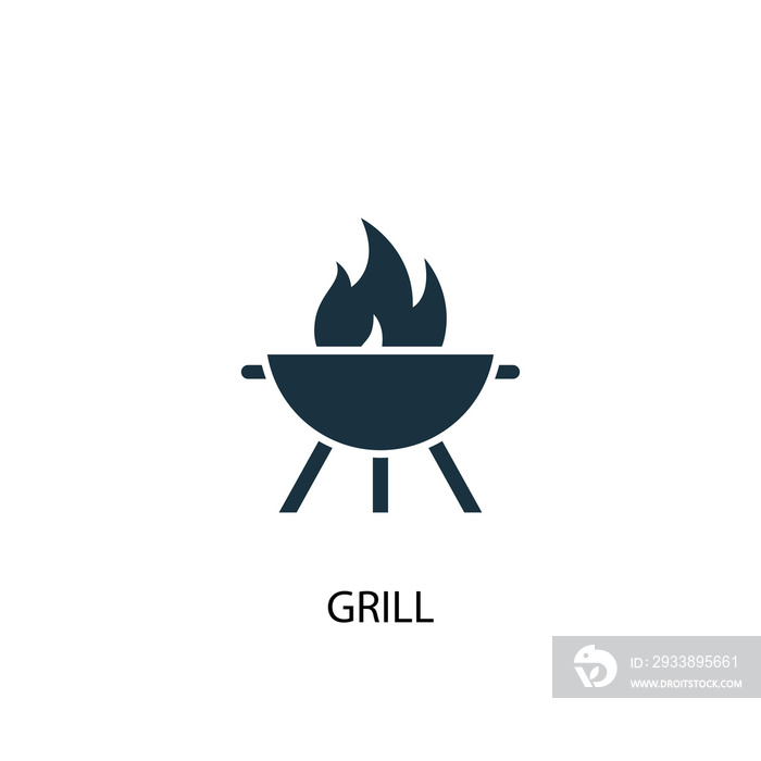 Grill creative icon. Simple element illustration