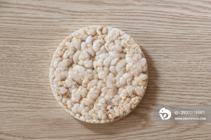 Puffed rice cake for breakfast or snack