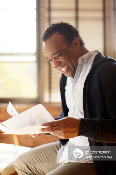 Man posing with charismatic smile and look of happiness