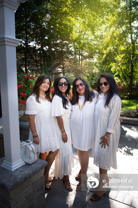 Women posing for a picture