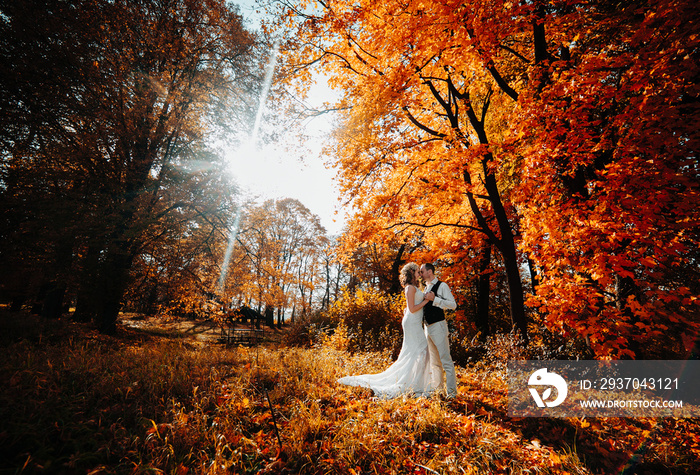 beautiful couple walking