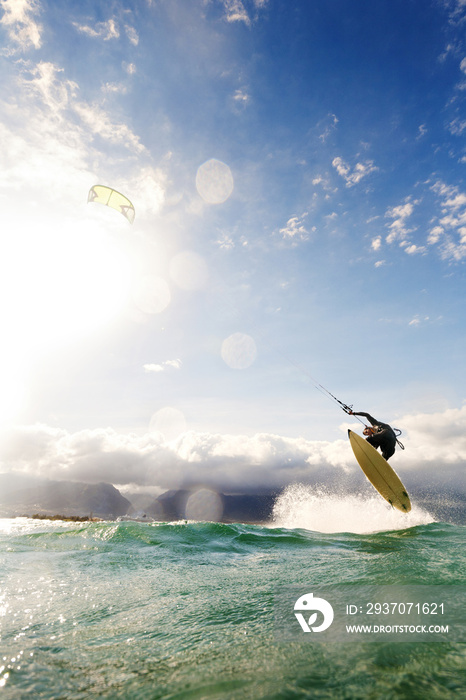 美国夏威夷毛伊岛海上风筝冲浪