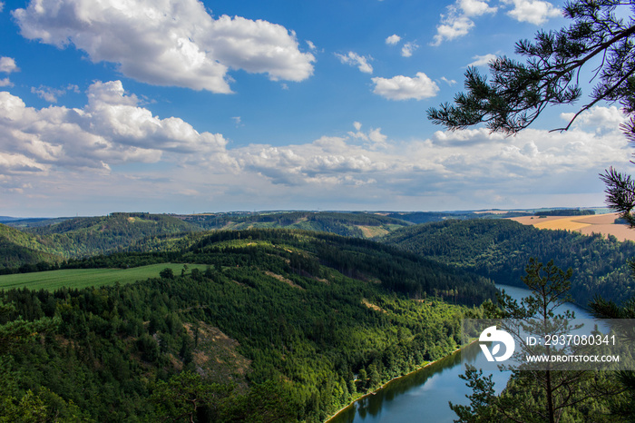 Saaleblick/Saaleschleife an der Hohenwartetalsperre