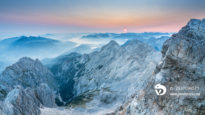 Zugspitze Sonnenaufgang