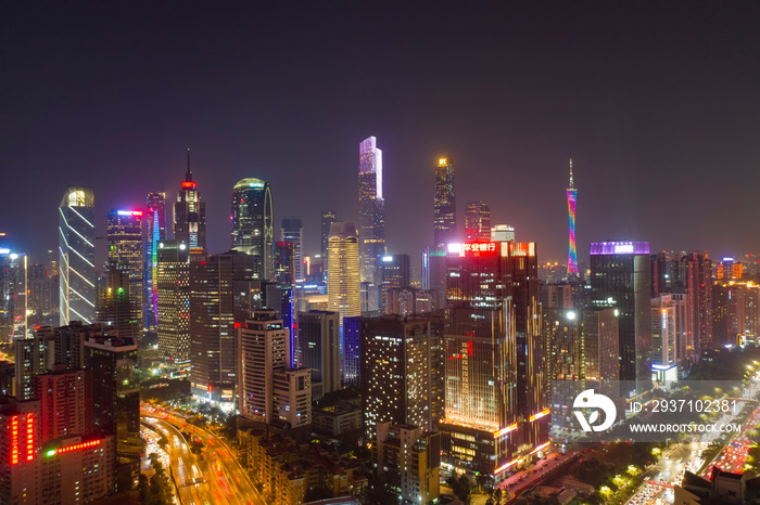 Night view of Guangzhou, China