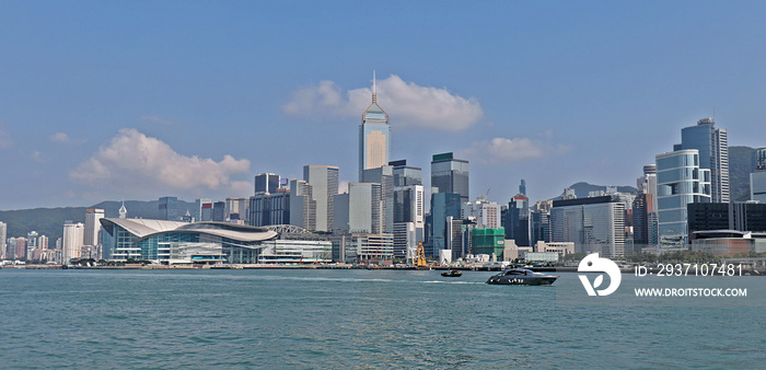 Modern architecture in Hong Kong bay