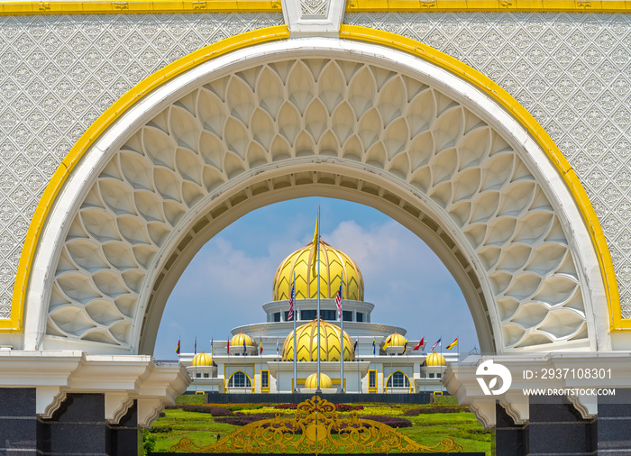 Putra Mosque, in Putrajaya federal territory, Kuala Lumpur, Malaysia.