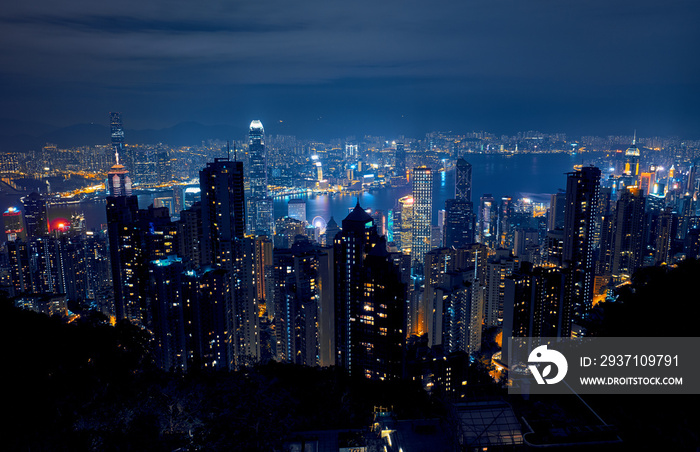 View of Hong Kong and Victoria Harbour