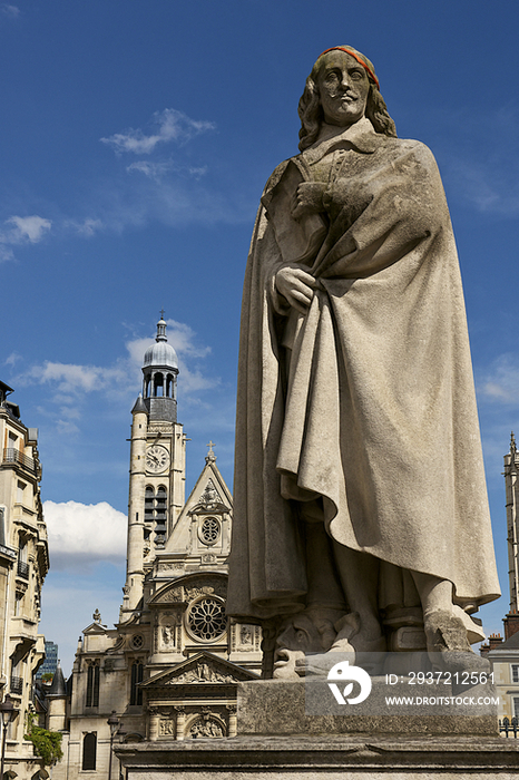 Statue of Corneille in front of St. Etienne du Mont Church