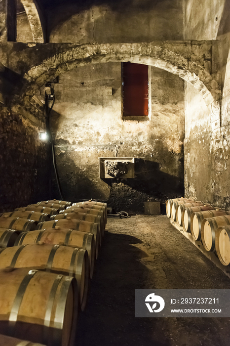 Cellar at Chateau du Taillan, Bordeaux, France