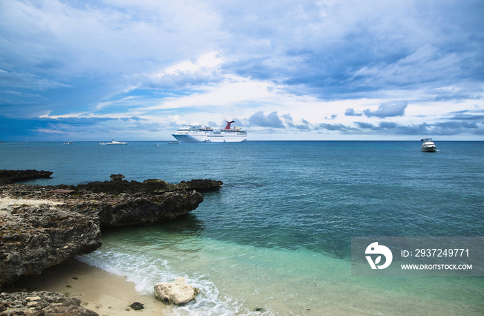 Cruise Ship Off the Shore