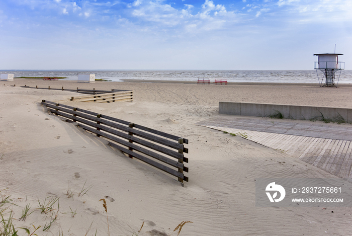 A beach resort on the Baltic sea